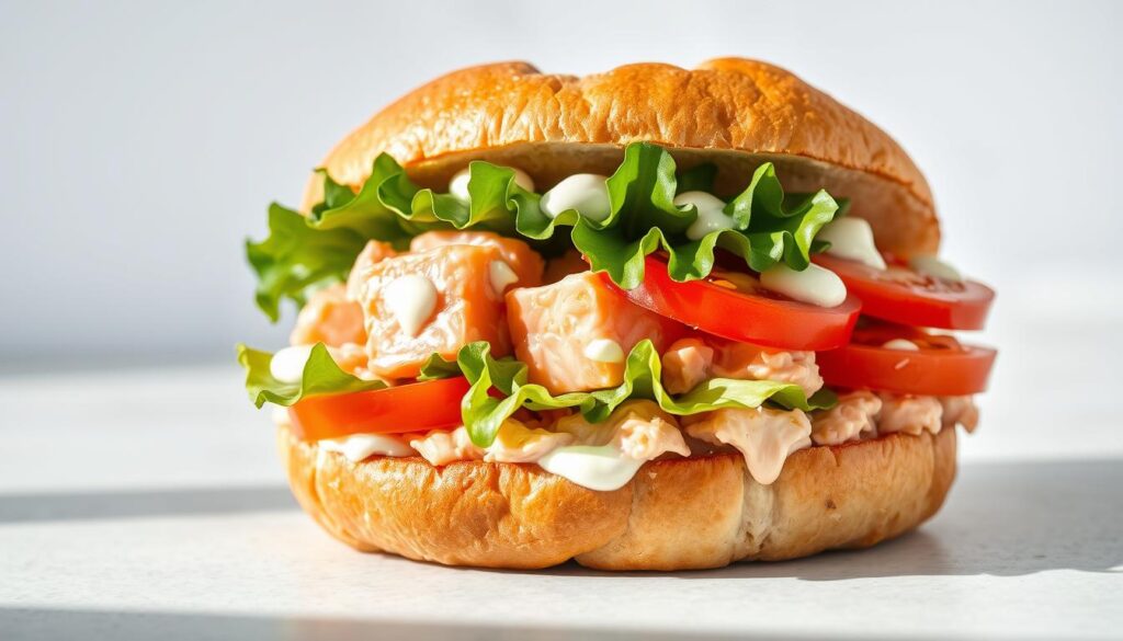 salmon salad sandwich